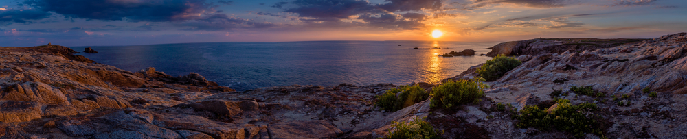 Zonsondergang in Quiberon