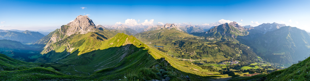 Panoramafoto berggebied Vorarlberg