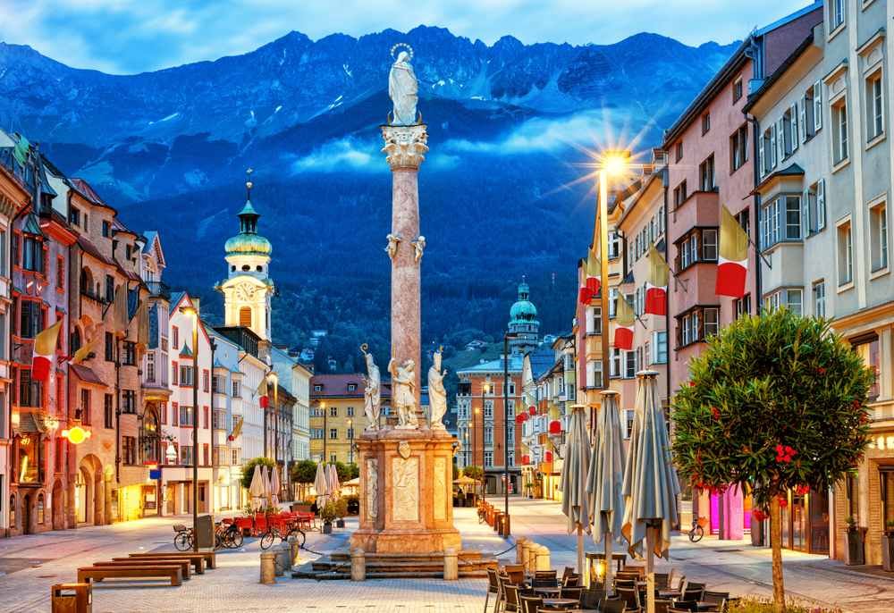 Oude binnenstad Innsbruck, Oostenrijk
