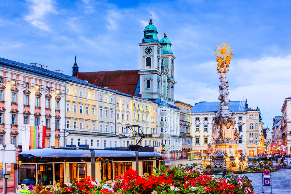 Oude stad Linz, Oostenrijk