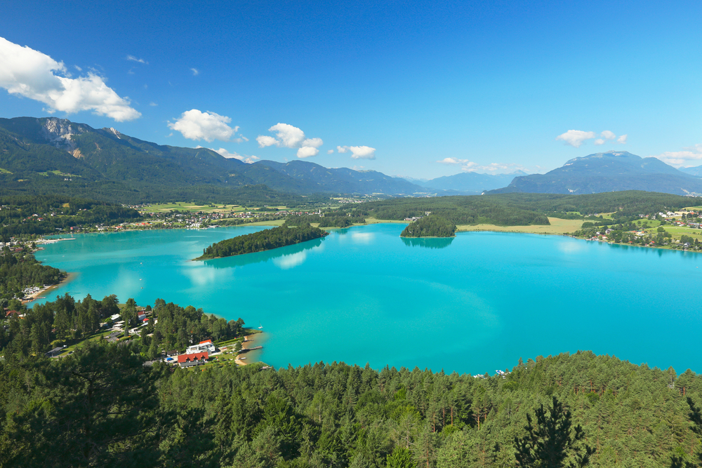 Faak meer, Villach, Oostenrijk