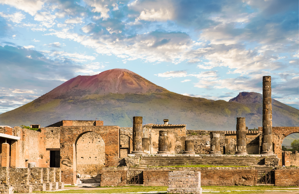 De ruïnes van Pompeii