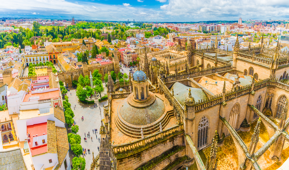 Het centrum van Sevilla